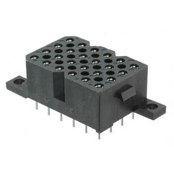 SMS24RE3TR29 Souriau Sunbank by Eaton 基板接続用ソケット 24 極 5.08mm 4 列 PCBマウント ...