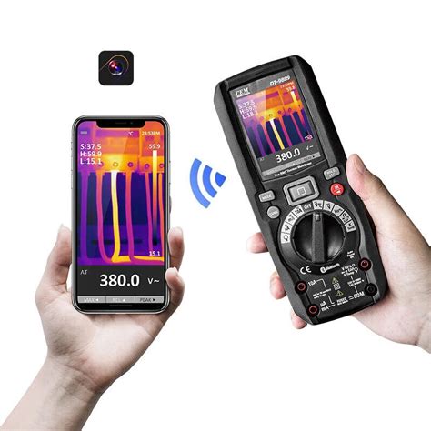 DT-9889 2-In-1 Digital Multimeter Profesional Industrial Infrared ...
