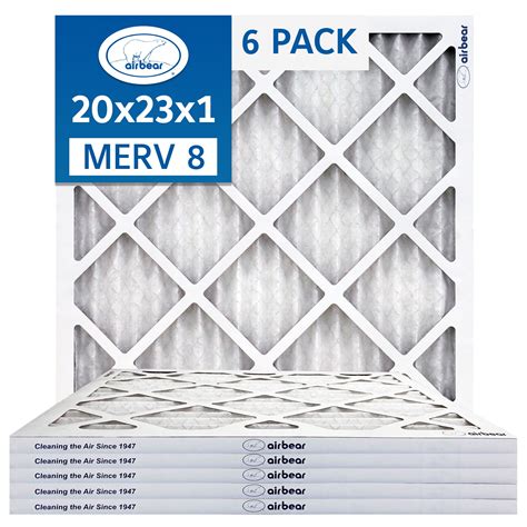 Air Bear 20x23x1 Pleated Air Filter - Air Bear