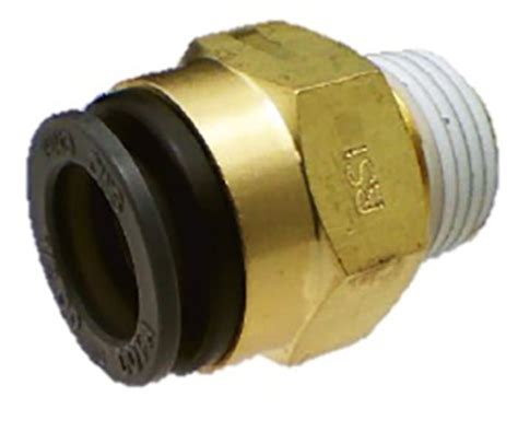 KV2H11-35S SMC | SMC KV2 Series Straight Threaded Adaptor, NPT 1/4 Male ...