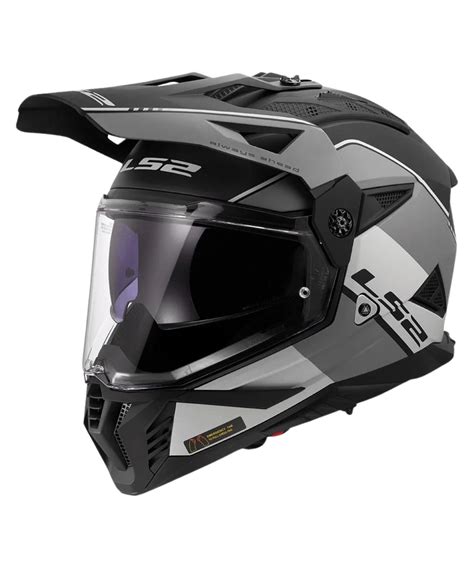 Buy LS2 MX436 Pioneer II Rally Helmet - Matt Grey Black – Bikester Global