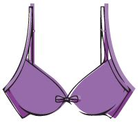 Purple Bra, Sheer Lingerie, Fashion Accessory PNG