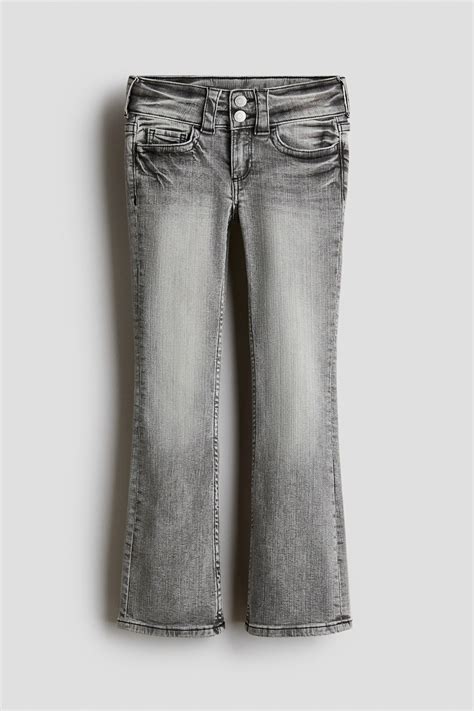 Bootcut Leg Low Jeans - Washed denim grey - Kids | H&M IN