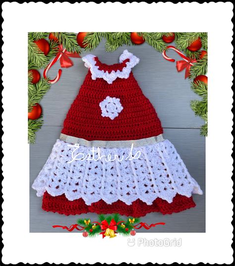 christmas crochet dress pattern