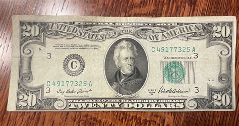 1950 B Twenty Dollar Federal Reserve Note $20 Bill Circulated | eBay