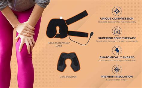 Buy Sorgen Unisex Adjustable Cold Compression Brace for knee Pain ...