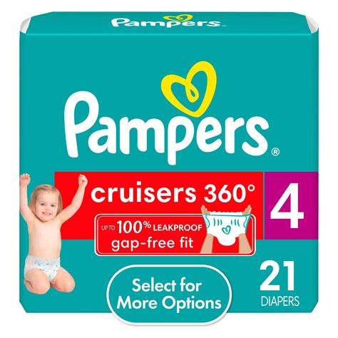 Pampers Cruisers 360 Diapers Size 4, 21 Count (Select for More Options ...