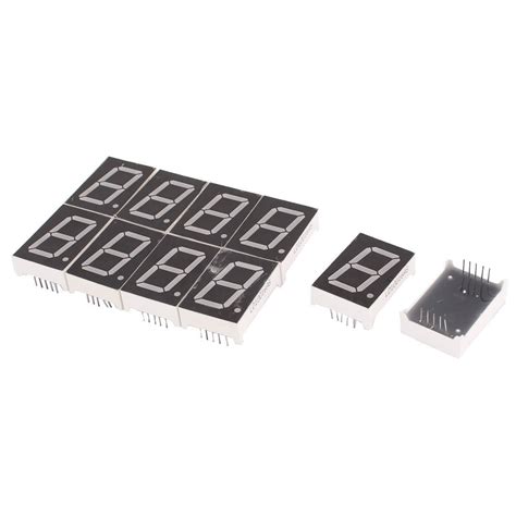 AK Homes -10 Pcs 10 Pins Common Cathode Red LED Display Digital Module ...