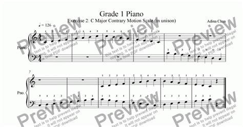 Image result for F-major Contrary Motion Scale