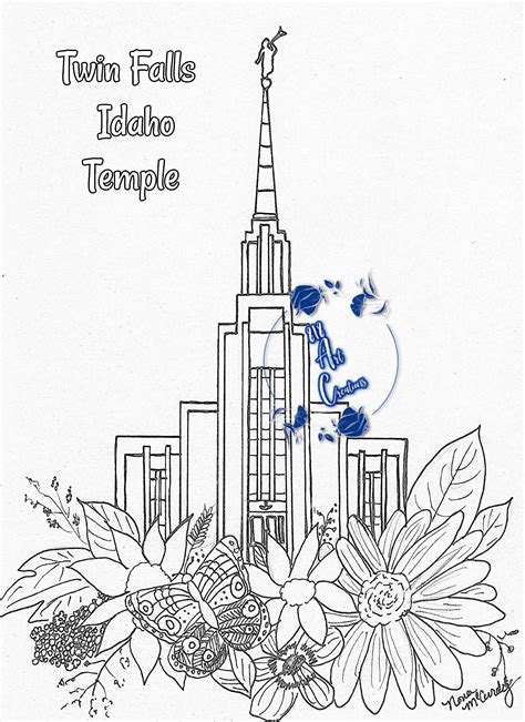 Idaho Falls Temple Coloring Pages