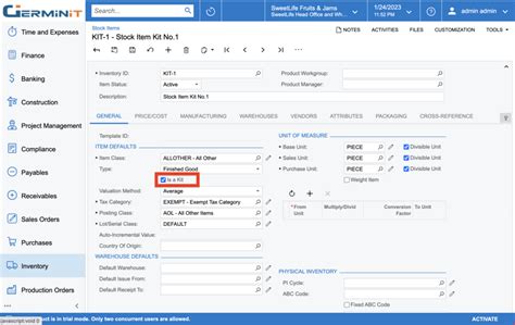 Image result for Acumatica Kit Assembly