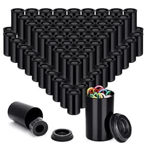 120 Pieces Plastic Film Canister Holder 35 mm Empty Camera Reel Storage ...