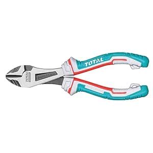 Total High leverage heavy-duty diagonal cutting pliers, 7"/180mm, 30% ...