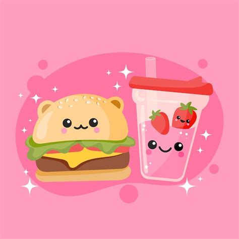 かわいい食べ物イラスト 画像 - Freepikで無料ダウンロード