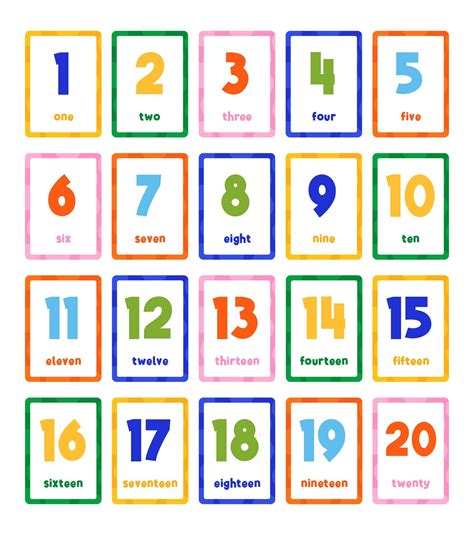 Numbers 1 20 - 10 Free PDF Printables | Printablee | Printable numbers ...