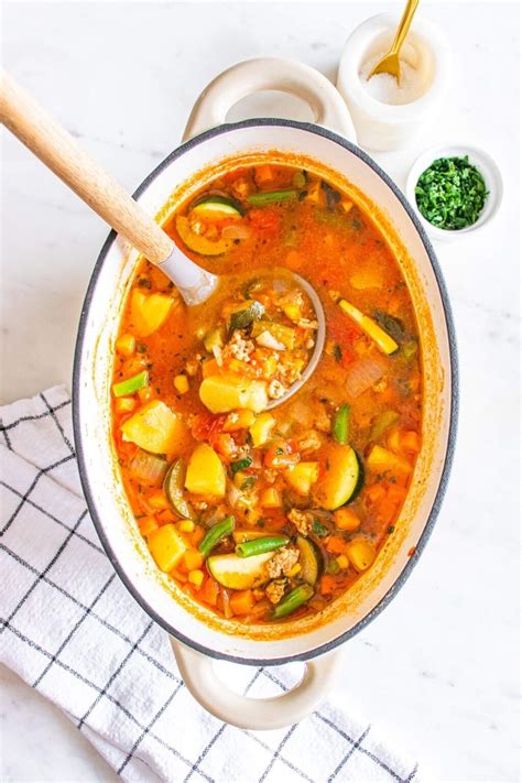 Ground Turkey Vegetable Soup