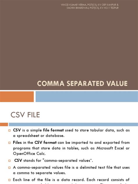 Image result for Define CSV File