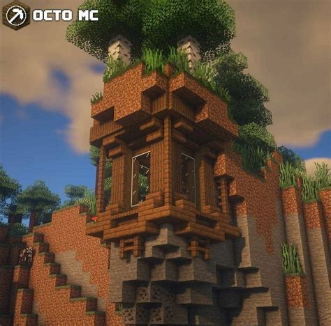 Image result for Minecraft Cliff House Tutorial