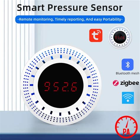Умный датчик давления воздуха Tuya WiFi/Zigbee со светодиодным дисплеем ...