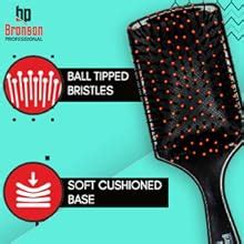 Buy BRONSON PROFESSIONAL | Bristle Paddle Hair Brush (India's No.1 ...