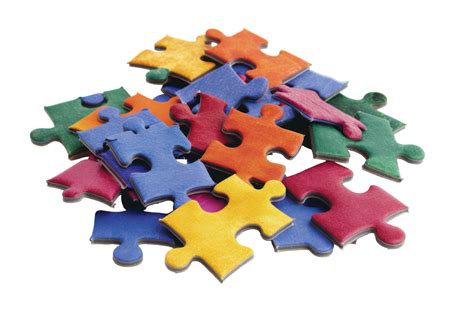 Puzzle Pieces Jigsaw On Transparent Background. 49177082 PNG