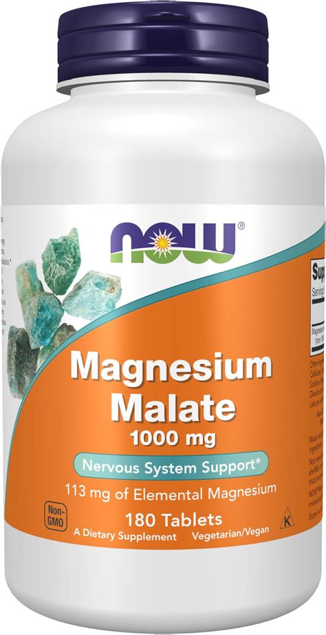 Amazon.com: Magnesium Malate 400mg Tablets - 50% More 270 Vegan Tablets ...