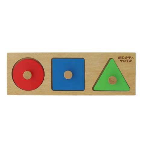 Montessori Wooden Shapes Jumbo Knob Puzzles – Juplay World