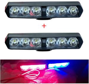 Ramanta RMTG1 6 LED G1 Red Blue Flashing Blinking Strobe Light Warning ...