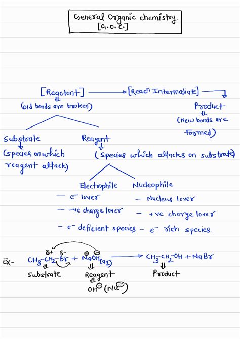General Organic Chemistry: Bond Formation and Reaction Mechanisms - Studocu