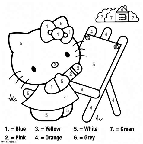 Hello Kitty Color By Number Game