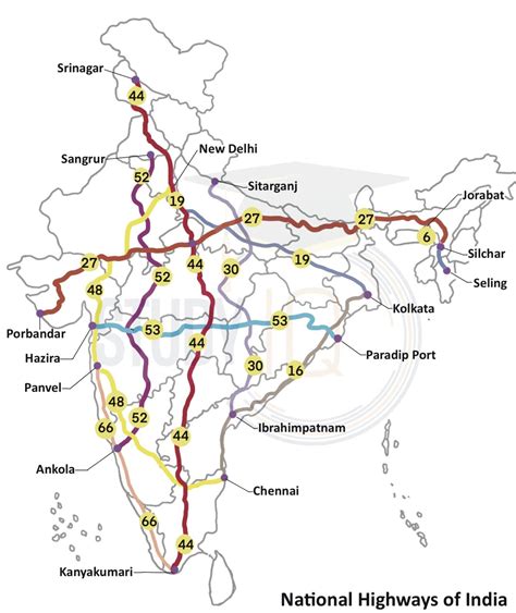 National Highways in India List with Updated Name, Map