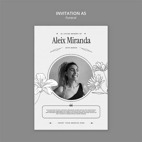 Funeral program template | Free PSD