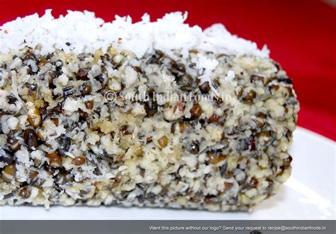 Mulaikattiya Karuppu Ulundhu (Black Urad Dal Sprouts) Puttu