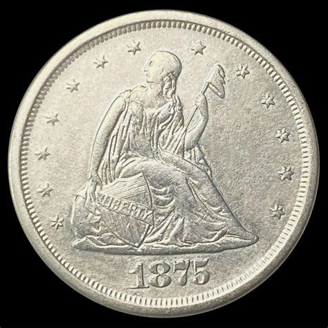 1875 S Twenty Cent Piece Uncirculated