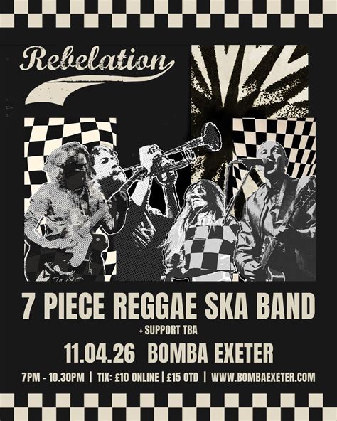 Rebelation (7 Piece Reggae Ska Band) | Bomba Exeter 11.04.26, Bomba ...