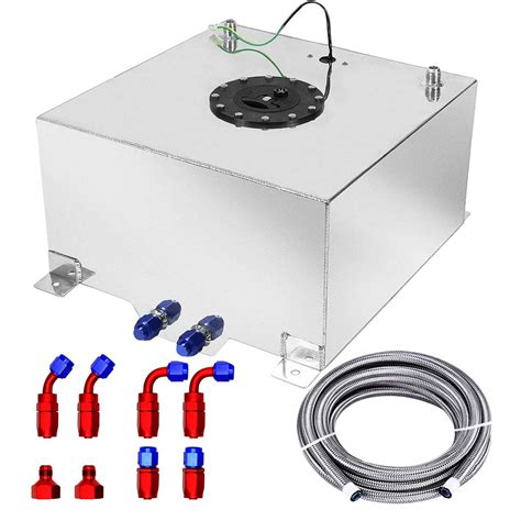 Buy 15 Gallon Fuel Cell 60L Universal Tank with Level Sender & 6AN Fuel ...