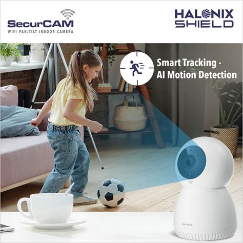 Halonix SecurCAM 360° 3MP 3K Pro HD Pan/Tilt Wi-Fi Smart Home Security ...