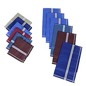 Kuber Industries Cotton 12 Piece Men's Handkerchief Set - Multicolour ...