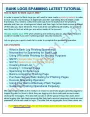 Spamming Bank Logs 的图像结果