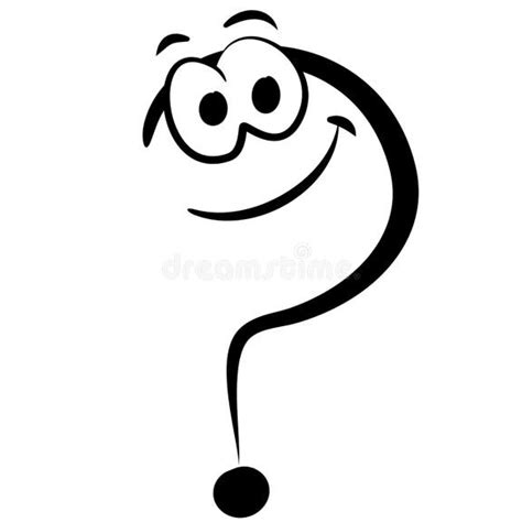 Question Mark Cartoon Face stock illustration. Illustration of clipart - 2759984