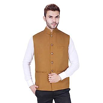 Buy Badoliya Sons Nehru & Modi Jacket for Men's (Mustard yellow) at ...