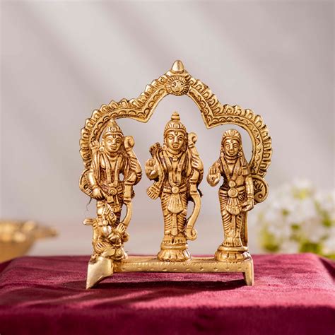 Brass Ram Darbar Frame 5 inch – Devotional Wall Art | Darbar Craft