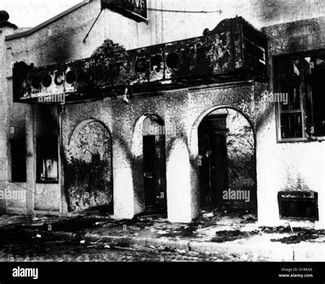 Coconut Grove Nightclub Fire. The charred exterior of club morning ...