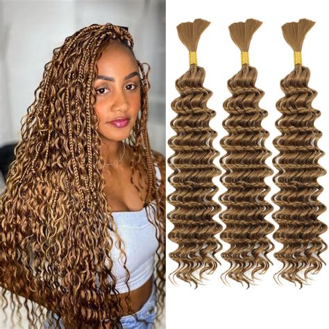 Amazon.com : 18 Inch Deep Wave Braiding Hair 190g(1Pack-3Bundles) Water ...