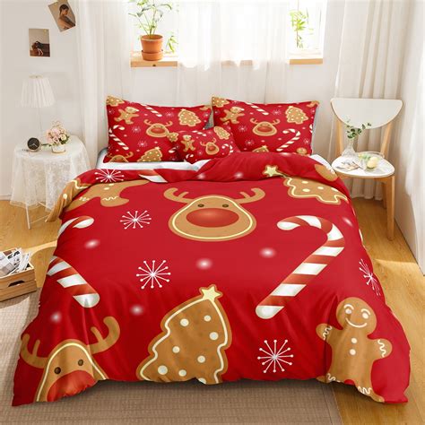 Move Over Green Christmas Bedding Sets Full Festival Duvet Cover Set ...