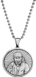 Shiv Jagdamba Religious Lord Sabaka Malik Ek Sai Baba Pendant Necklace ...