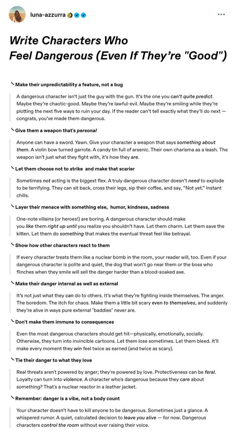 Unseen Power: Good Characters with a Dangerous Edge | Writing ...