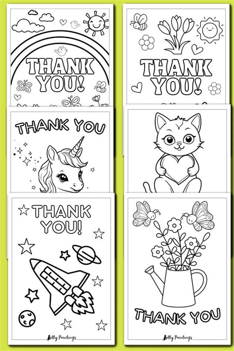 Coloring Pages Thank You Card [2025]