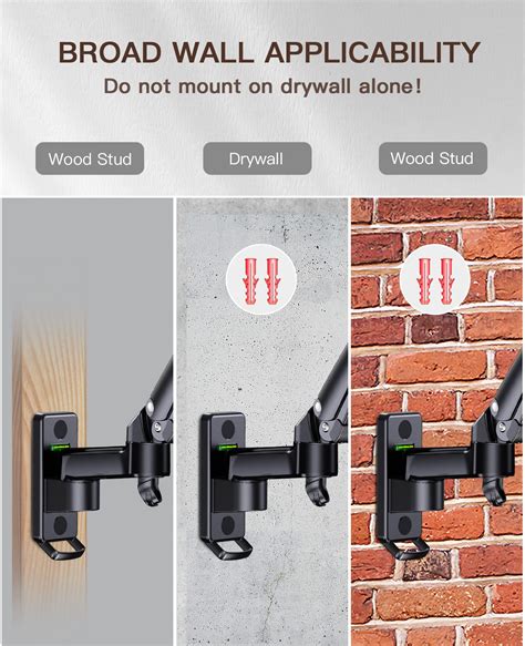 HUANUO Monitor Wall Mount for 22”-35” Ultrawide Screens, Full Motion ...