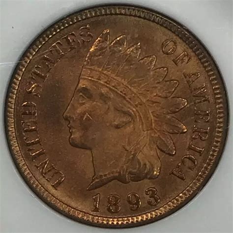 1893 Indian Head Cent NGC MS-65 RD - Old Pueblo Coin